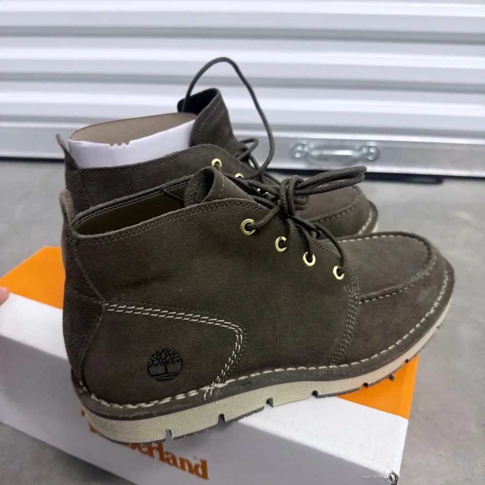 Timberland Chukka Boots Mens 9 Brown Suede Sensorflex Moc Toe TB0A5YGY901